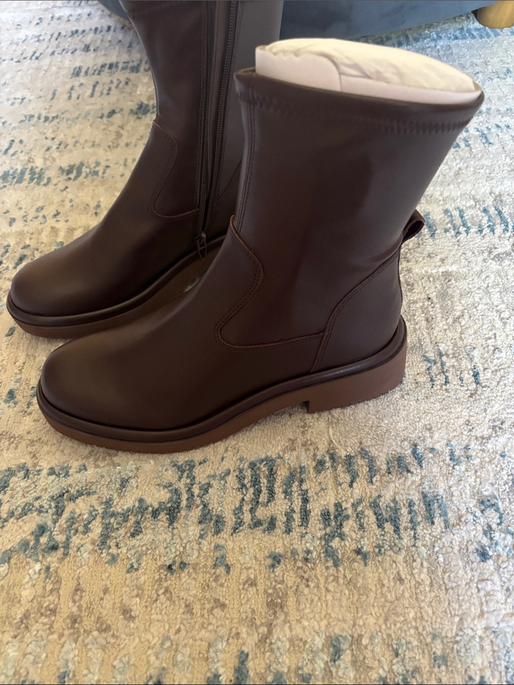 Dolce Vita Chocolate Brown Leather Pull-On Boots